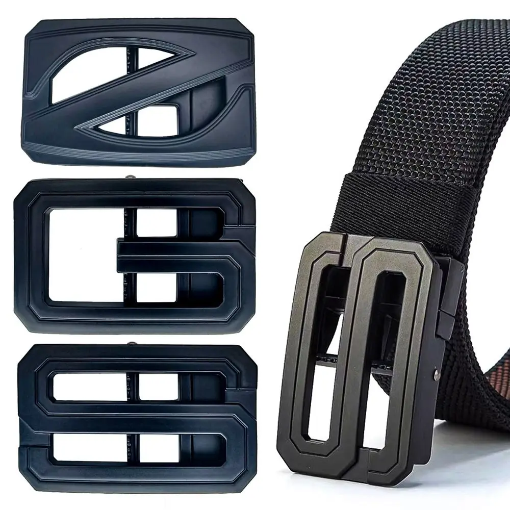 Fashion Rotating 3.8cm Belt Buckle Alloy Luxury Design Belt Automatic Buckle Hollow Letter Business Buckle For Man