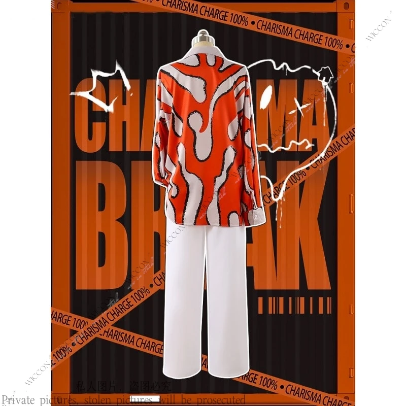 CHARISMA Costume Cosplay Occhiali Charisma Cos House Order Donna Uomo Camicia + Pantaloni + Collana + Catena in vita Vestito quotidiano Gioco di ruolo