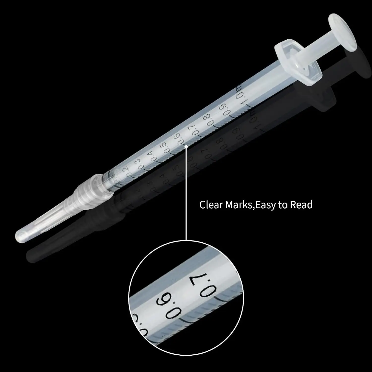 Fotografia 4: Seringa de 1ml com Agulha de 27g 1/2 polegada, Embalada Individualmente