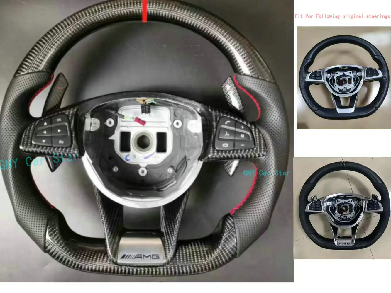 

Для Mercedes-Benz BENZ GLE450 C450 CLA W205 AMG спортивный руль из углеродного волокна