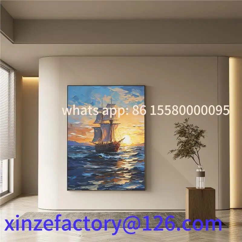 Anpassbares Ölgemälde im cremefarbenen Stil