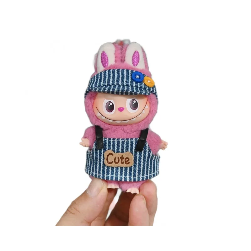 

4.0 Gen For Labubu Clothes4 Plush Doll Keychain Costume Changeable Outfit Set