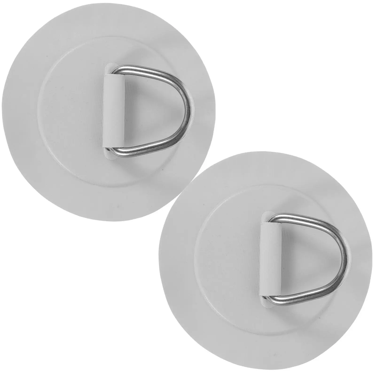 

2Pcs Stainless Steel D Ring Patch for Canoe H le Accessories Lightweight Boat Kayak Inflatable Paddle Board Sticker Suitable
