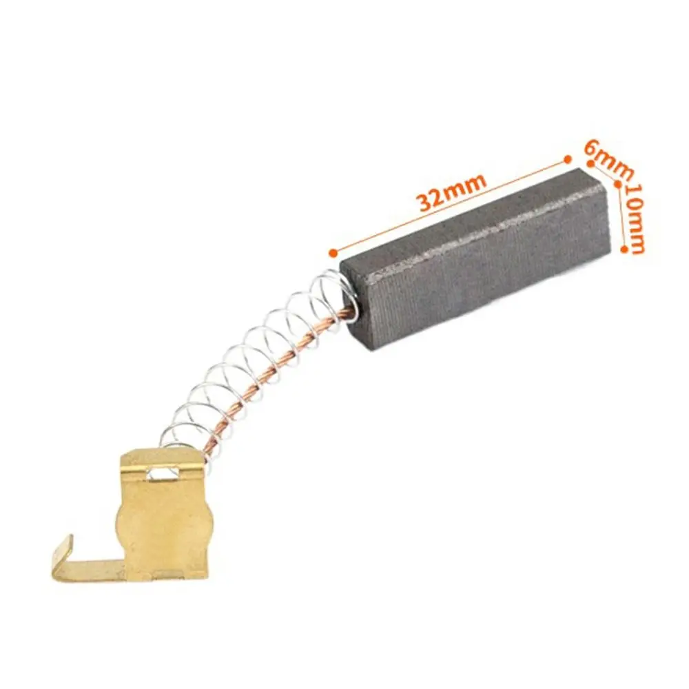 4 sztuki 6*10*32mm szczotka węglowa silnik do odkurzacza akcesoria do części do narzędzi maszyn do QW12T-607 QW12T-608