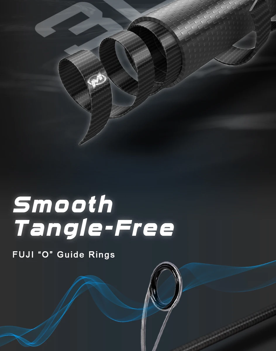 MIFINE Nano Jig Zero Spinnrute Ultraleichte Angelrute 0,2–0,8 g 1,68 m/1,83 m Fuji Ringe MF Action zum Barschforellenangeln – Detail 4