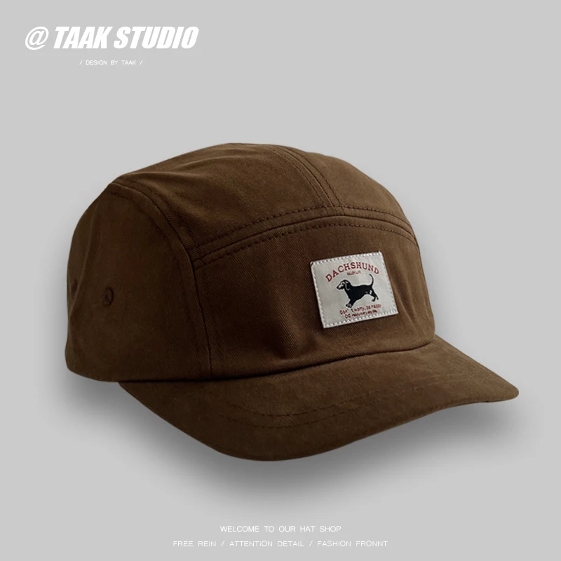 

Short-Brimmed Hat Women's Autumn Winter All-Match American Retro Short Brim Peaked Cap Trendy Men's Baseball Cap