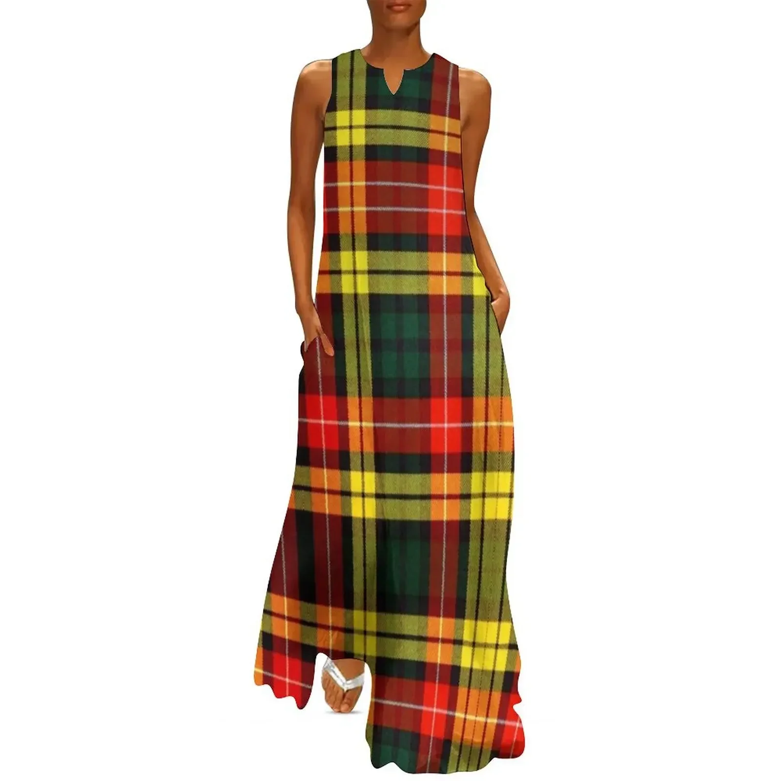 

Buchanan Tartan Long Dress Dance dresses Woman clothing women's evening dresses 2025 dresses for woman Dress