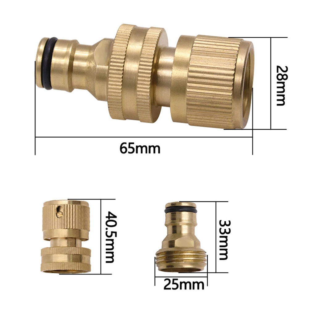 1 zestaw wąż mosiężny szybkiego łącznika łącznika 3/4 \'\'miedzianego złącza gwintownik podlewanie ogrodu adaptera pistoletu