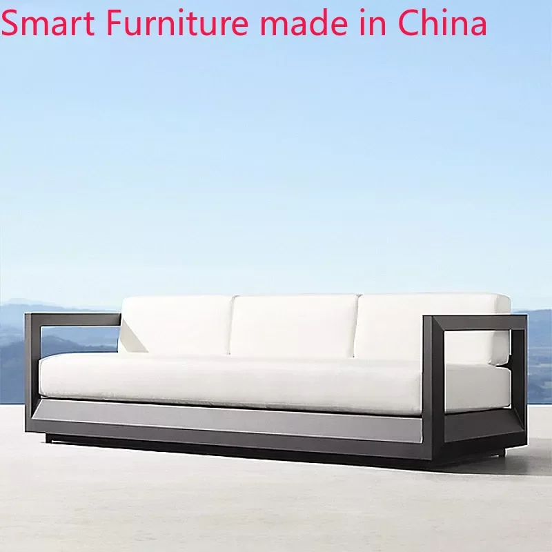 

Outdoor sofa, high-grade aluminum alloy courtyard, balcony, garden, sunscreen, waterproof, hotel coffee table furniture