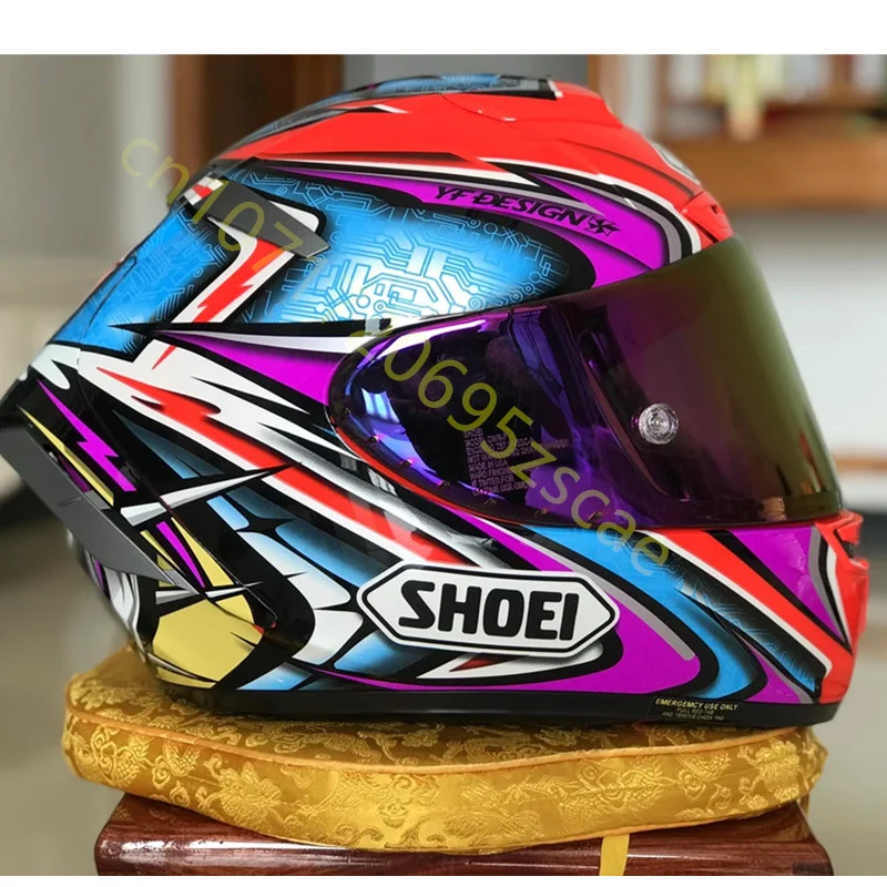 Motorcycle Full-face Helmet SHOEI X-14 Helmet X-SPIRIT III X-Fourteen Sports bicycle racing helmet  Purple Kato DAIJIRO TC-1