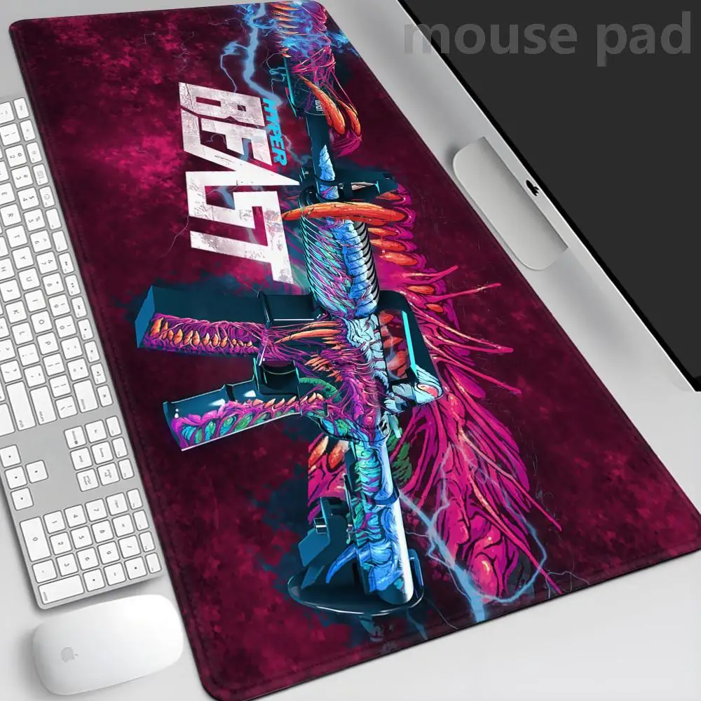 

Large Mouse Pad Hyper Beast XXL Gaming Accessories Office Gamer Keyboard Desk Mat Non-Slip Laptop rubber Design Monster Mousepad