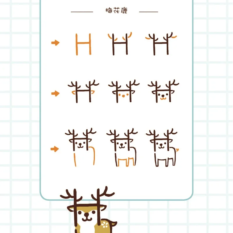 Hand Account Comic Animation Art Book, você pode desenhar qualquer coisa, Creative Tutorial Strokes Simples