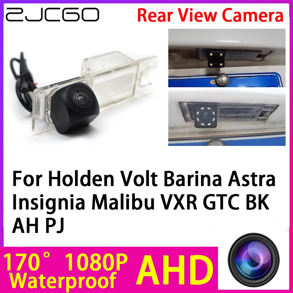 

ZJCGO AHD 1080P Reverse Rear View Camera Night Vision Waterproof for Holden Volt Barina Astra Insignia Malibu VXR GTC BK AH PJ