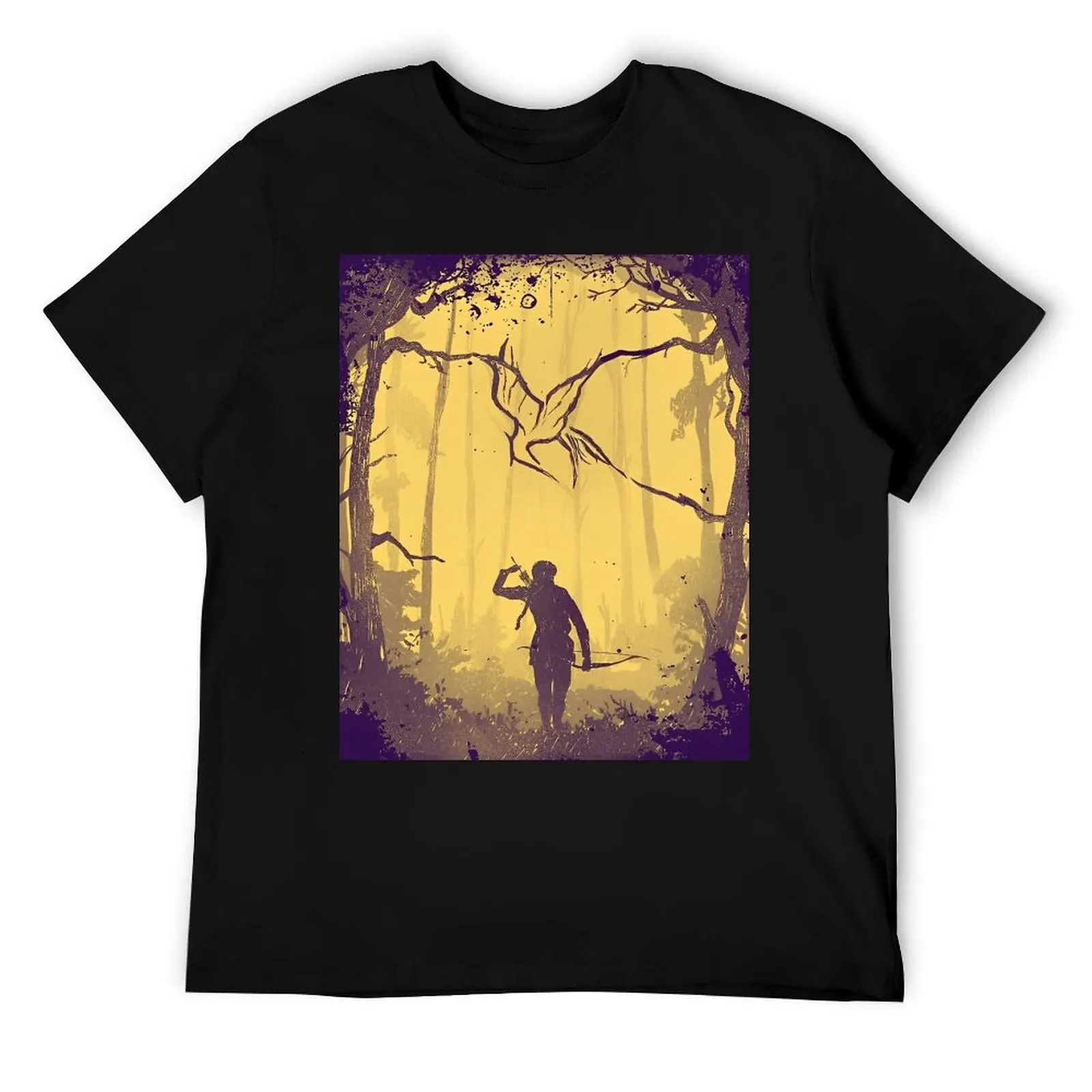 

Hunger Games Woods Fan Art T-Shirt cotton t shirts high quality man t shirt graphic t shirts with prints T-Shirt