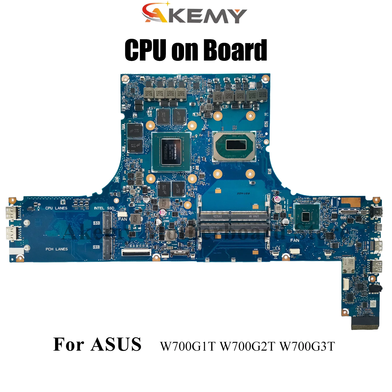 

W700G3T Laptop Motherboard For ASUS ProArt W700G2T W700G1T W700G3T W700G Notebook Mainboard With CPU tests OK fast shipping stk