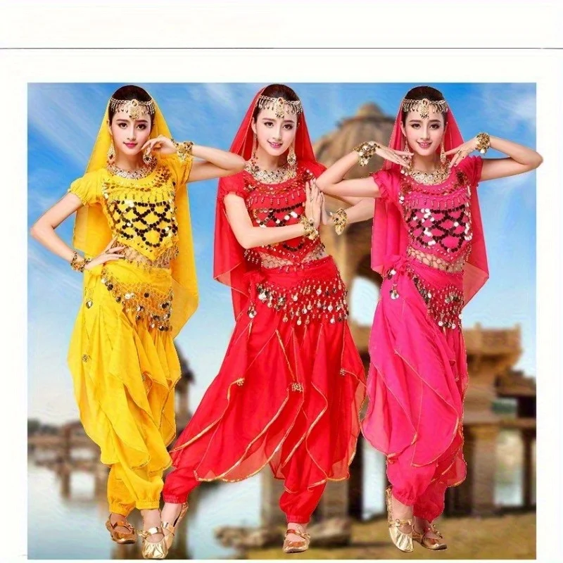 ハロウィンパフォーマンスベリーダンスセット新しいインドダンス衣装パフォーマンス衣装ステージ衣装