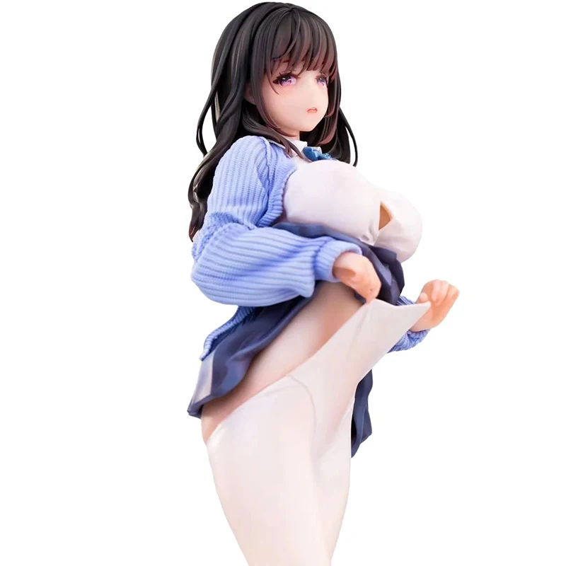 Hapitopi oryginalna oryginalna seksowna dziewczyna Anime siostra łazienka 27.5cm podążając za oczami termochromowa farba Model figurka zabawka prezent