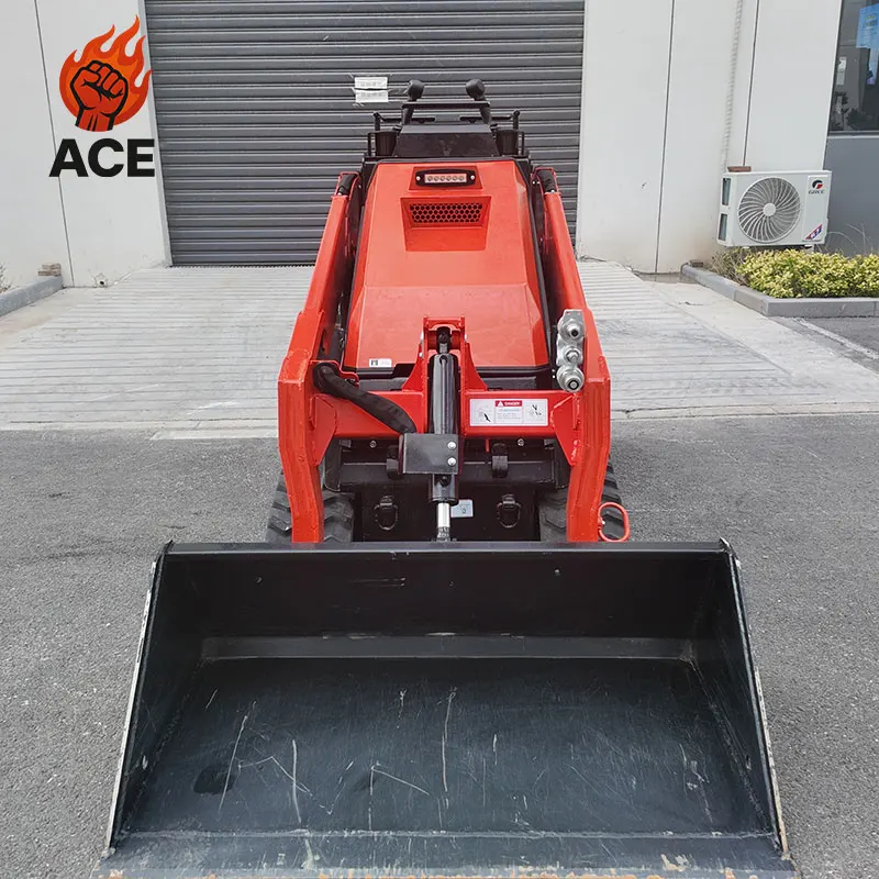

Customized small skid steer loader 1000kg Earth-moving kubota engine V1000 skid steer loader EURO5 skid steer loader with track