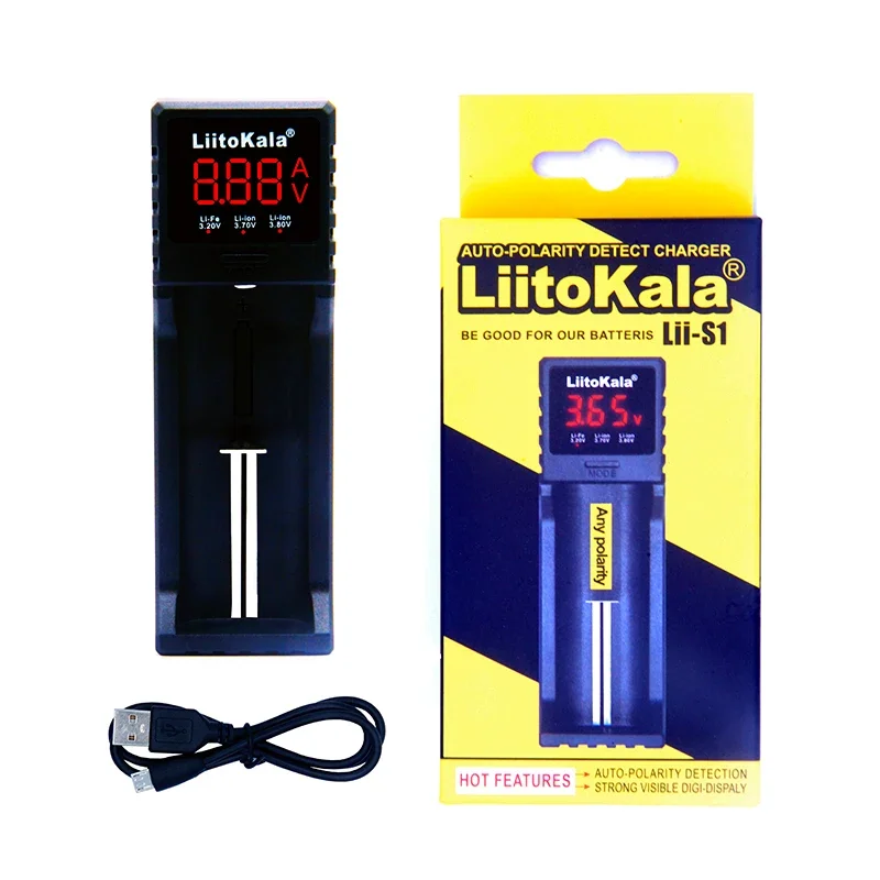 Liitokala Lii-S1 Lii-S2 Lii-S4 18650 Rechargeable Battery Charger Auto Detection For 26650 18350 18340 AA AAA NiMH Lithium Ion