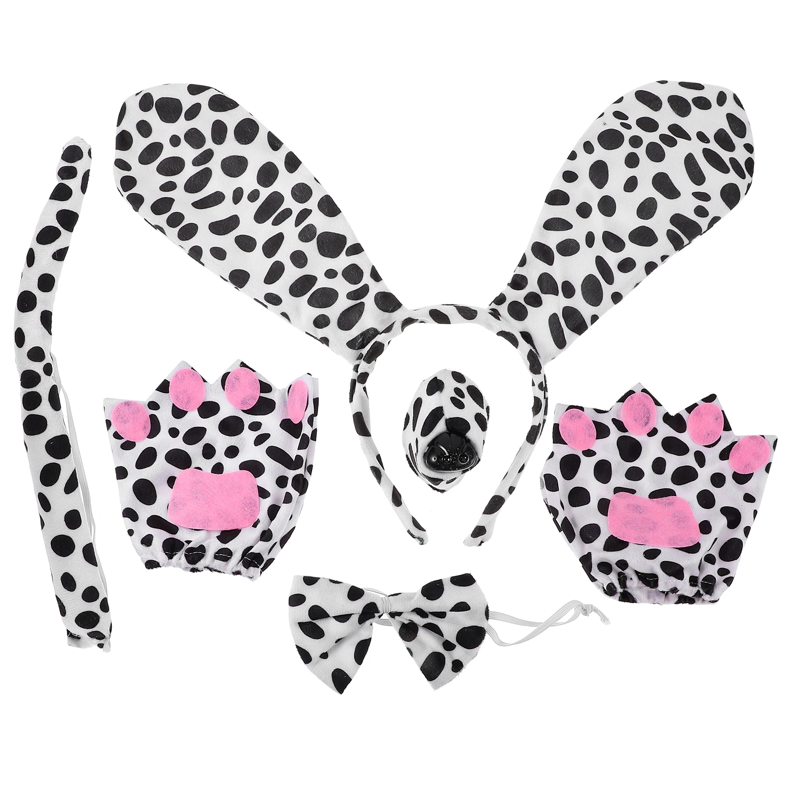 

1 set Spotted Headband Headbands Costume Ears Kids Dog Ears For Kids Women Dress Dog Costume Accessories Up Hair Tools