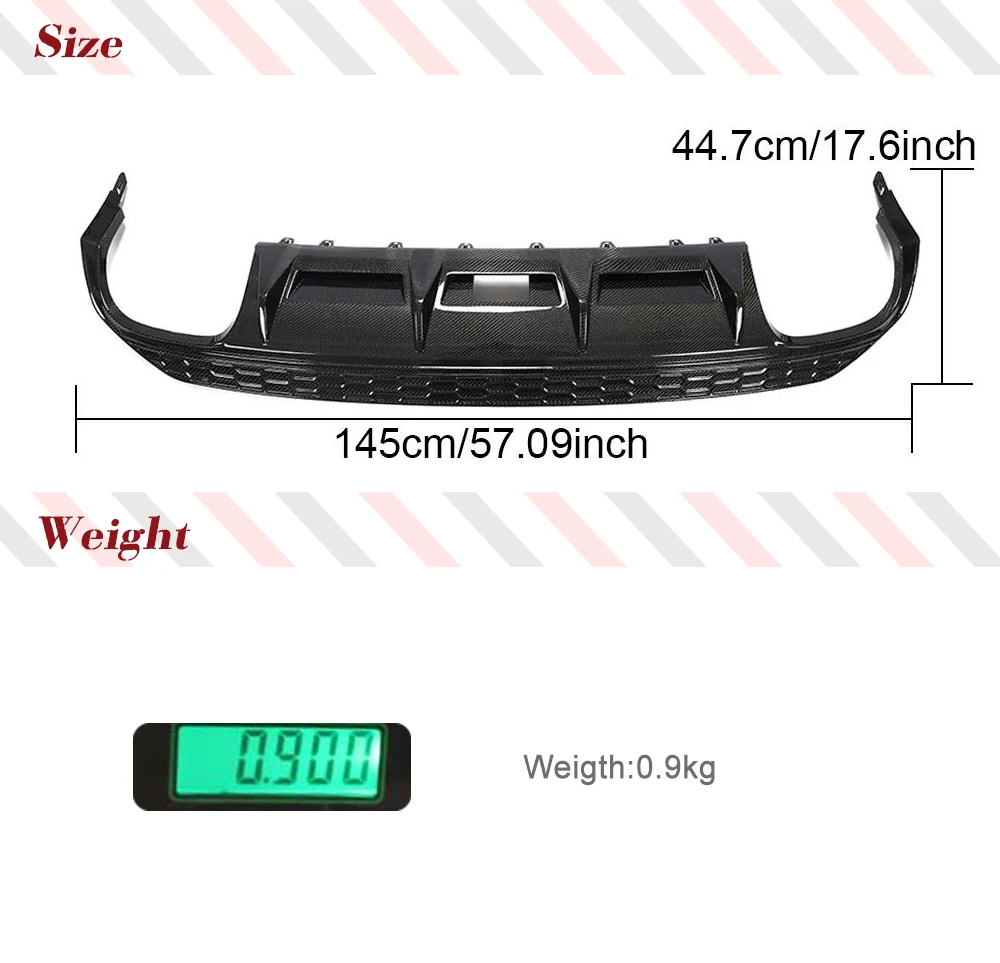 Diffusore del labbro del paraurti posteriore dell\'auto per Audi A3 S3 RS3 8Y Sedan 2022 2023 vera fibra di carbonio paraurti posteriore diffusore