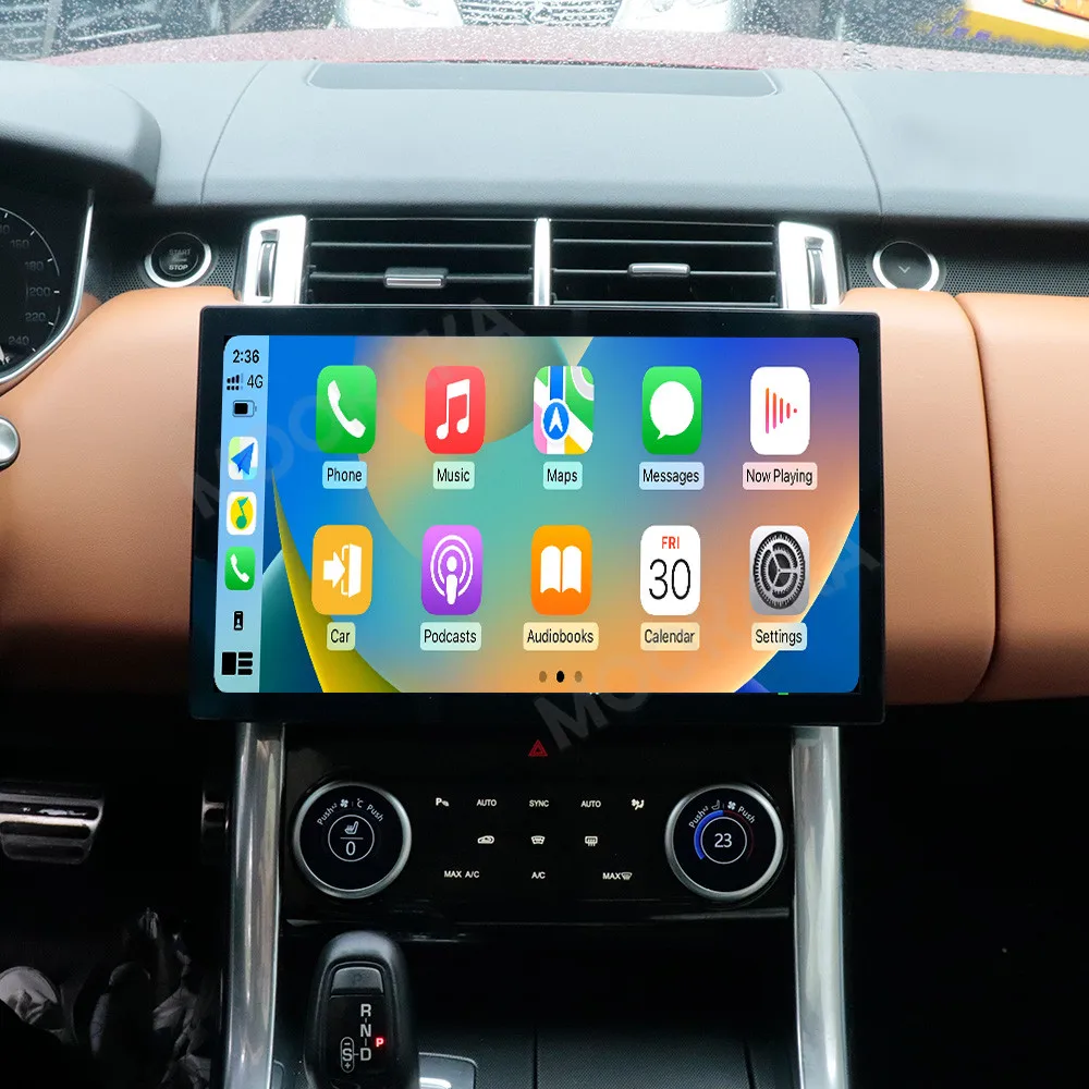 13.3 بوصة شاشة راديو السيارة لاند روفر سبورت 2013-2017 أندرويد السيارات لتحديد المواقع والملاحة الوسائط المتعددة فيديو ستيريو استقبال رئيس وحدة #5