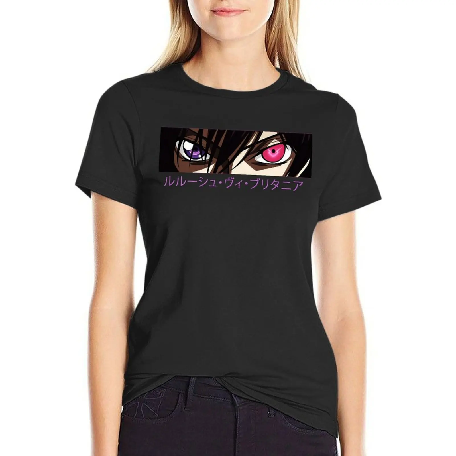 Lelouch Eyes T-Shirt cute clothes summer top graphics female new edition t shirts for Women