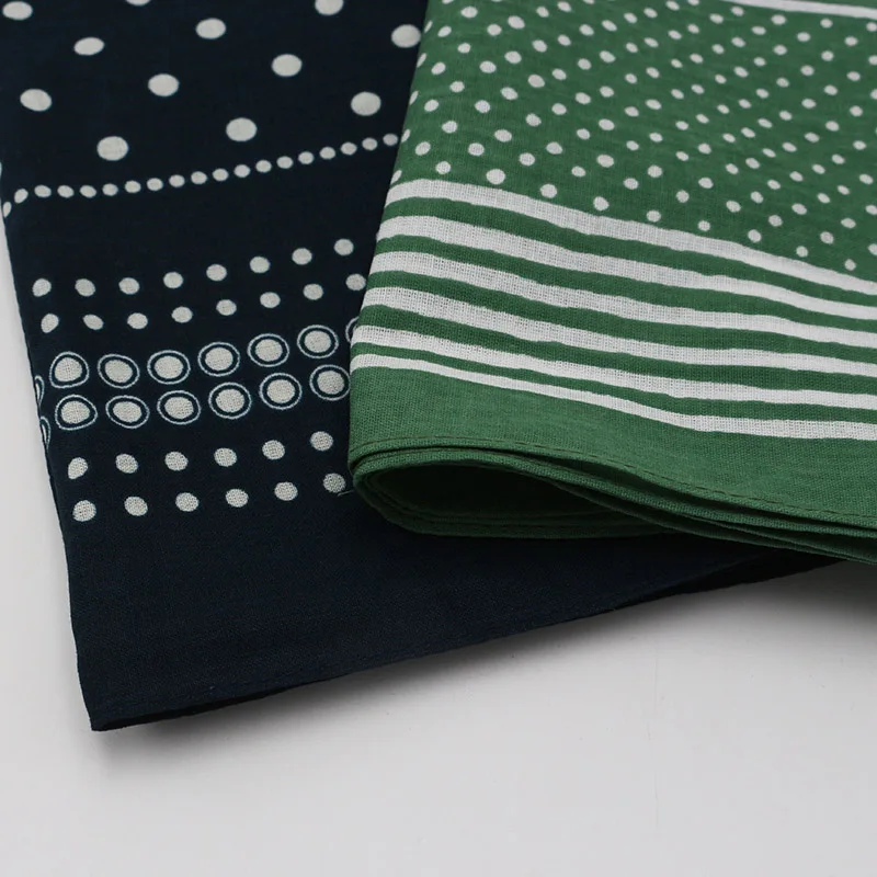 Green Dark Navy New Dots Bandanna Cotton Women/Girl Headband Men Pocket Square Scarf Headwear Headscarves Hair Bands