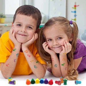 Hayvanların ve Dinozorların karikatür çizimleri Çocuklar için Pullar, Oyuncaklar, İkramlar, genç Erkekler ve Kızlar, Parti Hediyeleri, Okul Ödülleri, Hediyelik Eşya Dolgusu, Doğum Günü Hediyeleri, karton başına 10 Adet 8 vaftiz edilen çocuğa özgü en çok satılan ürünler, no. 6