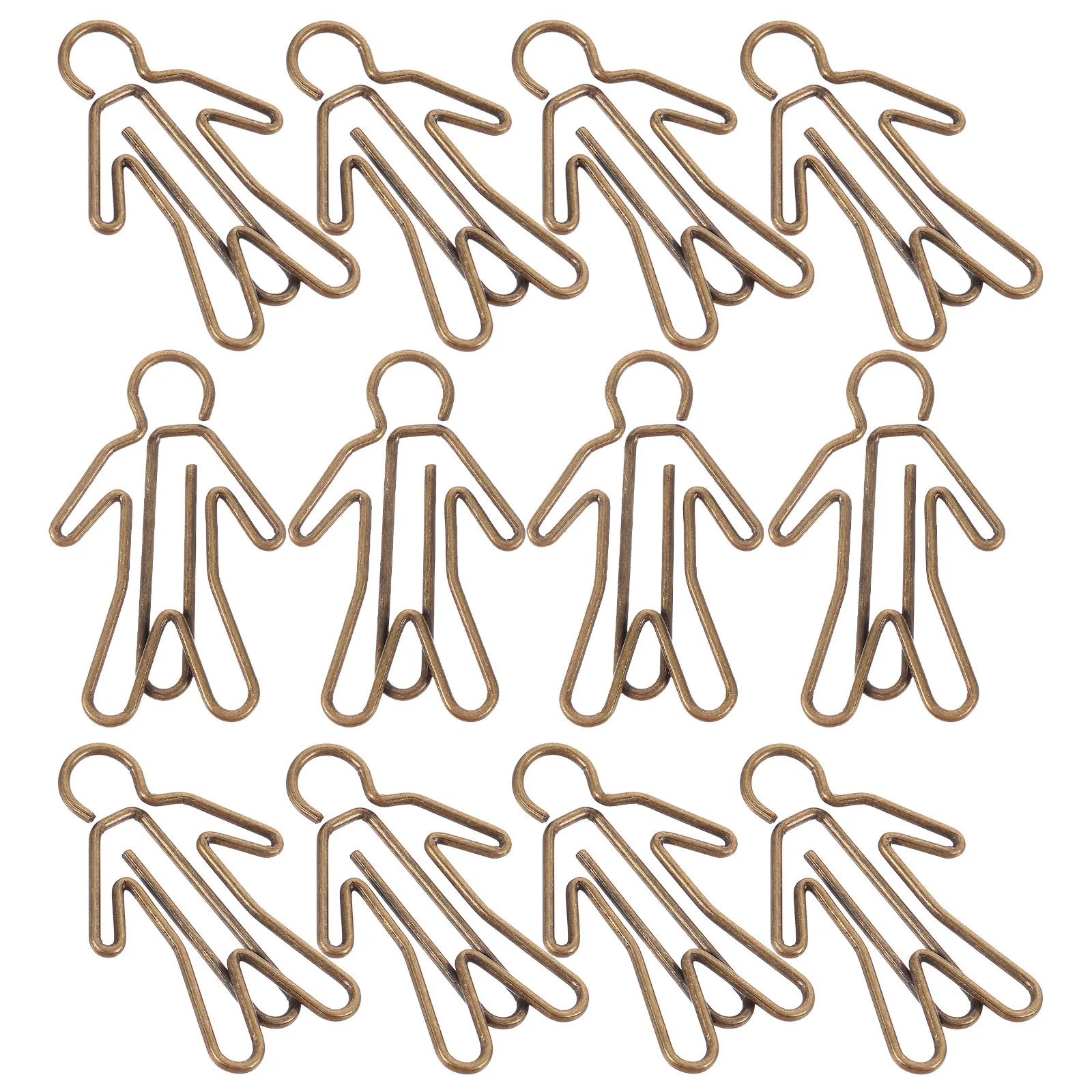 

20Pcs Mini Paper Clips Decorative Metal Office File Clips Creative Shaped Small Paperclips for Documents Business Cards Notes