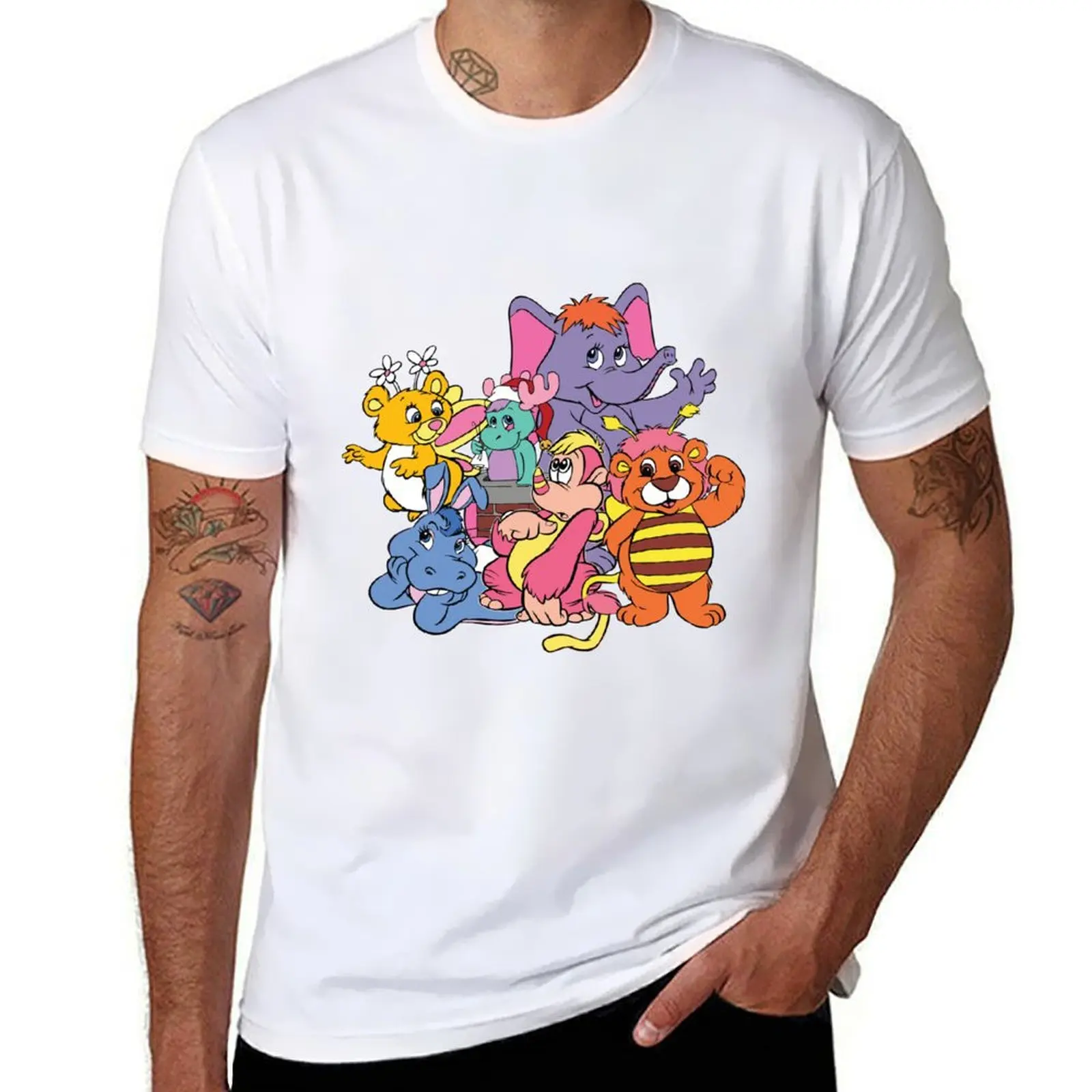 تي شيرت Wuzzles 80s Retro Cartoon تي شيرت رجالي كاجوال تي شيرت جرافيك تي شيرت