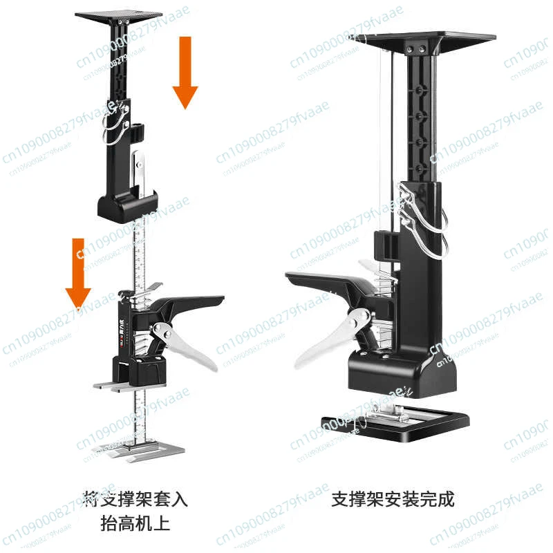 Multifunctional door and window lifter, hanging cabinet, cabinet support frame positioning, high and low adjustable tool