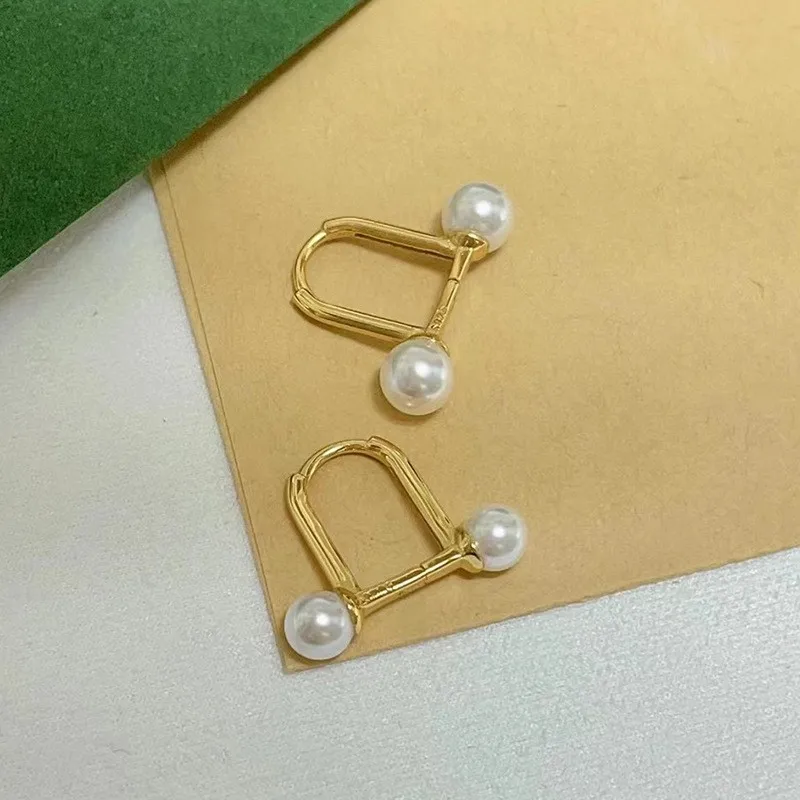 

3Pairs/Lot Fashion Classic Earrings Jewelry Making Components For Double Pearls Women Handmade DIY Fittings