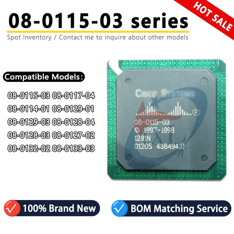 Import-CISCO 08-0115-0117-0114-0129-0128-0127-0132-0133-03-04-02-01 Network switch chip IC BGA