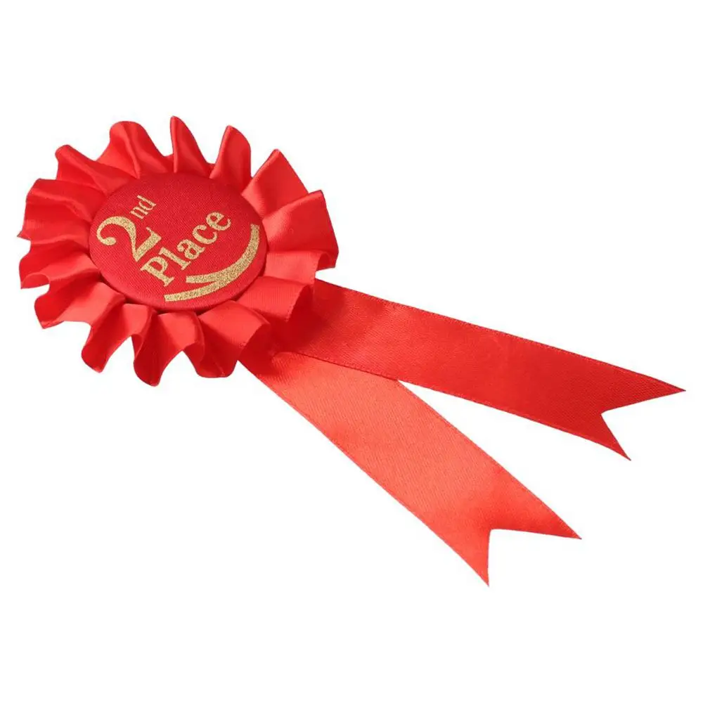 Ensemble de Prix du Ruban de Héros pour Compétition, Fournitures Scolaires, Rosette, HonTosRibbon, 1ère, 2ème, 3ème Place, 16.5x8cm