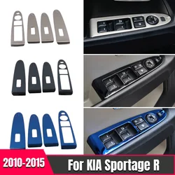 ステンレス製の車のドアと窓のトリム,4個,アクセサリー,kia Sportage用,2010-2014 2015