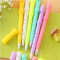 1PCS mini clarinet gel pen cartoon creative flute pen student gift factory outlet. Random color