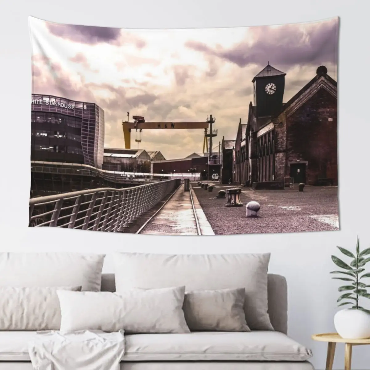 Titanic pump house Tapestry On The Wall Home Decorators Wall Hangings Decoration Aesthetic Home Decor Tapestry