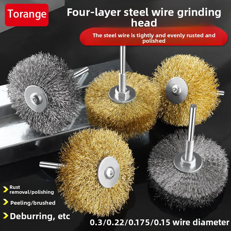 

Головка для полировки проволоки для деревообработки, снятия древесины, удаления ржавчины с металла, чистки, головка щетки из проволочной стали с ручкой