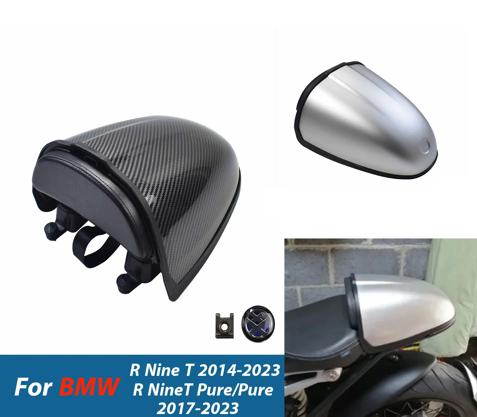 

﻿ Чехол на сиденье R nineT, обтекатель заднего пассажира для BMW R Nine T 5 Pure Racer R9T 2017-2023, аксессуары для мотоциклов ﻿
