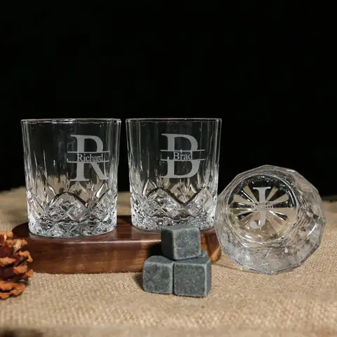 Custom Groomsmen Gift 11oz/300ml Whiskey Glass Best Man Gift Wedding Shot Glasses Bar Glasses Father Day Gift Ideal for Him