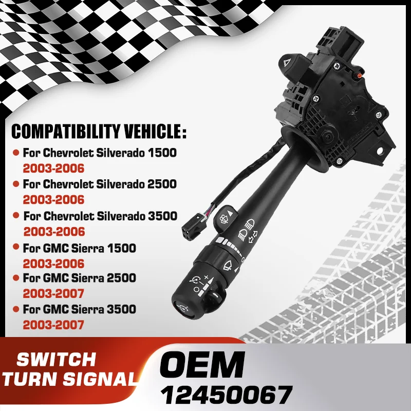 

Car Headlight Stalk Switch For Chevrolet Silverado 1500 1500 HD 2500 2500 HD 3500 GMC Sierra 1500 1500 HD 2500 2500 HD 3500