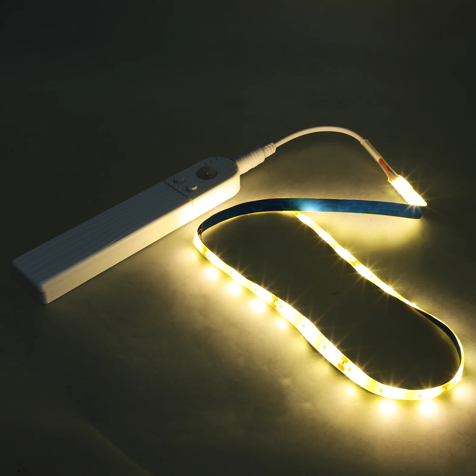 

Human Body Induction LED Light Strip Warm White Case Decorative Strip Lamp Bedside Home Bedroom LED Ribbon