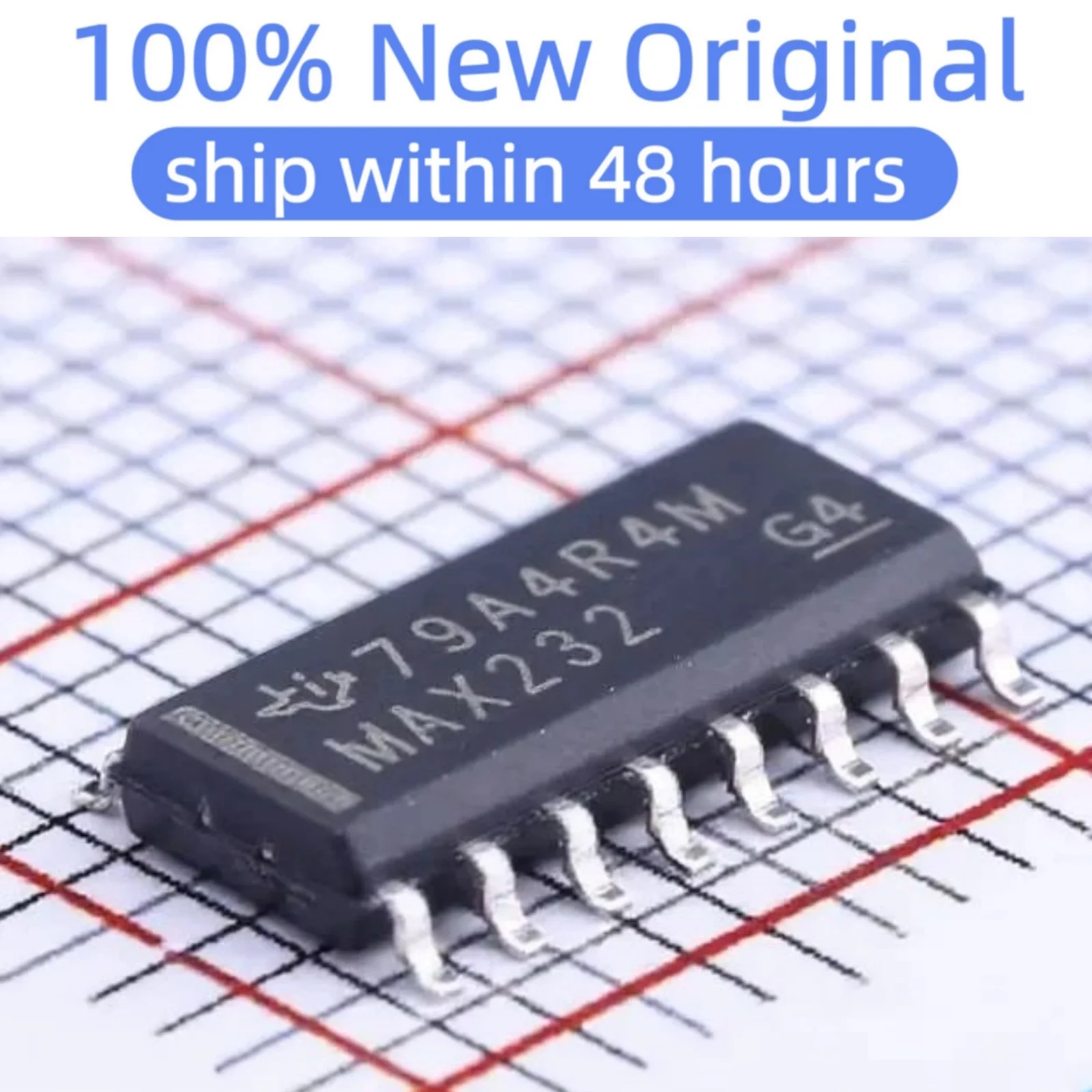 (5PCS)MAX232DR MAX232D SOIC-16 100% New original