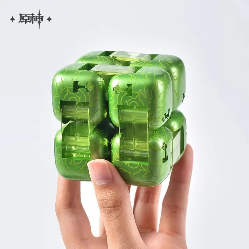 Hot【miHoYo Official Genuine Game Impact】Hypostasis Fidget Cube Spinner Fingertip Building Block Bricks Toy Puzzle Assembling