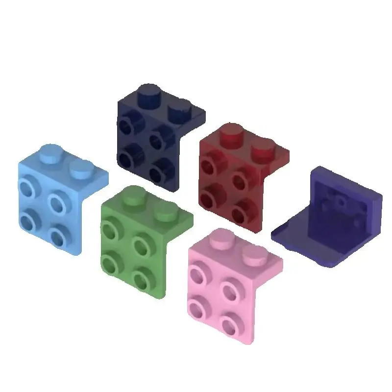 100pcs 44728 Bracket 1x2-2x2 Building Block Kit 92411 Support Bricks Educational Particle Assemble Toy Children Birthday Gift