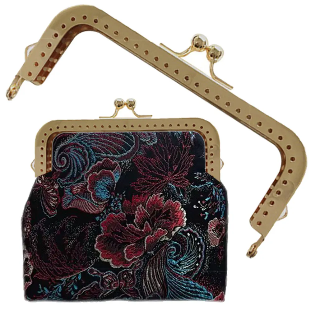 

10PCS 8.5-18.5cm Metal Purse Frame Handle for Clutch Bag Handbag Accessories Making Kiss Clasp Lock DIY Craft Supplies