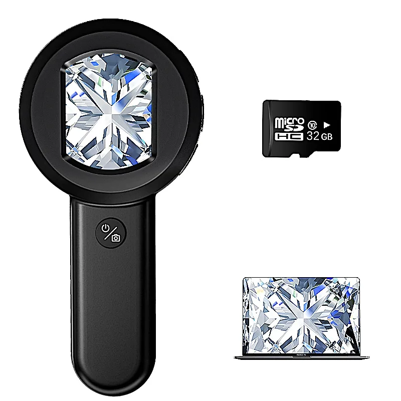 

New digital microscope handheld high-definition electronic magnifying glass identification repair inspection jewelry