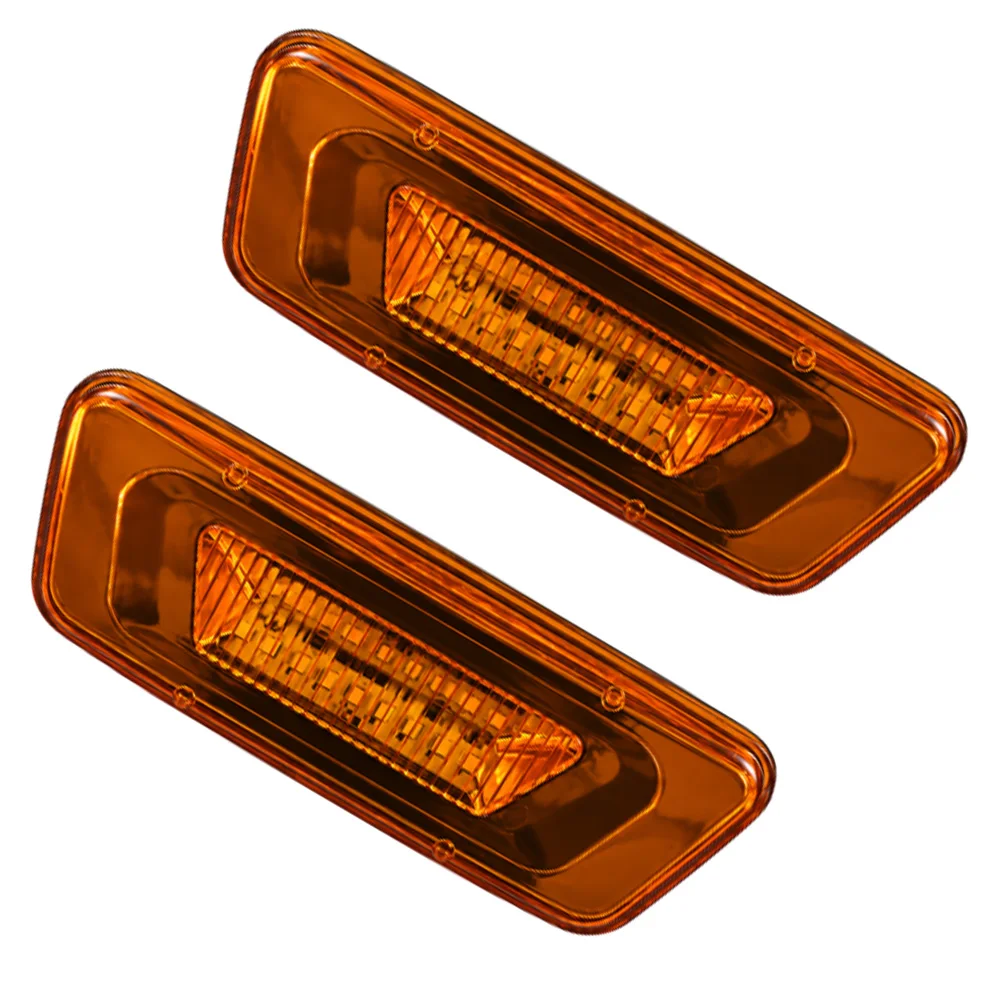2pcs 9LED Fender Side Marker Lights Steady On For Peterbilt 567 Set-Back Axle Models Only 2015 20216 2017 2018 2019