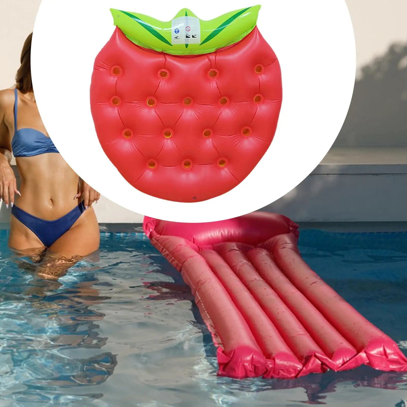

Поплавок для плавания с клубникой, средство для плавания для вечеринки, пляжа, занятия в бассейне